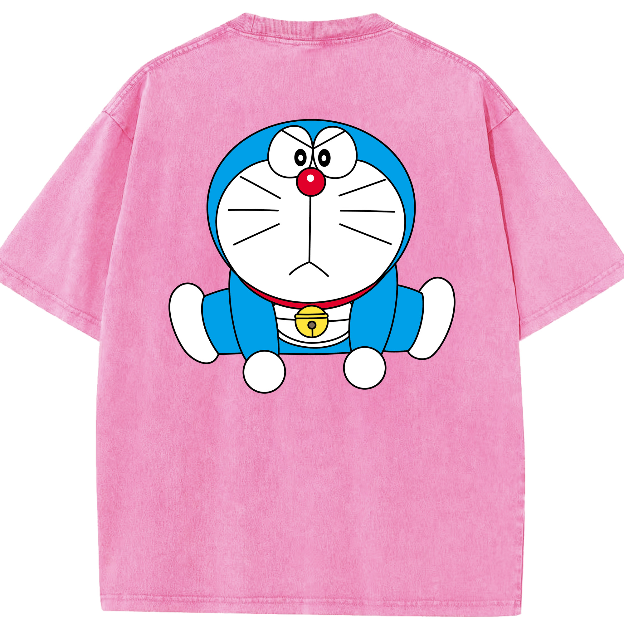 （画像用） ドラえもん Doraemon 綿100% ヴィンテージ風 半袖Tシャツ（背面プリント）
